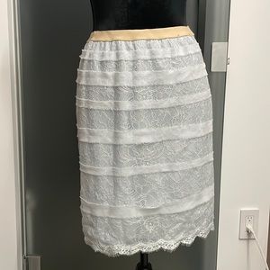 BCBGMAZAZRIA Laces skirt. Light blue color. Size XS